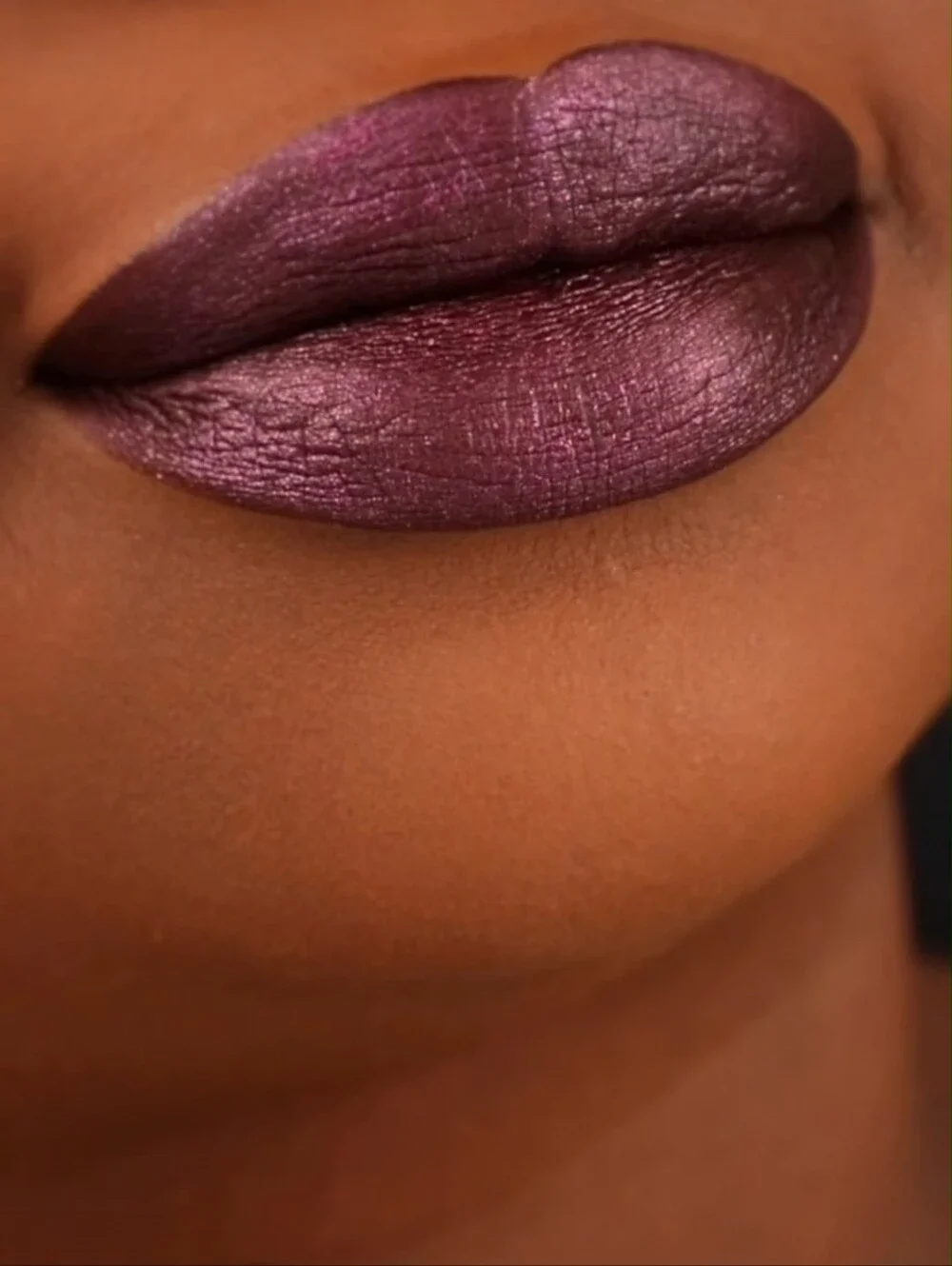 NEW Black Moon Cosmetics Immortal Blackened Purple Metallic Lipstick NWOB